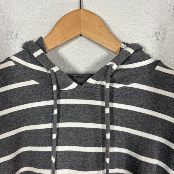 HB Hazel Blue Stripe Pullover Long Sleeve Elbow Patch Casual Top - 1XL - Picture 5 of 6